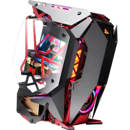 Antec Torque E-ATX Mid-Tower Gaming PC Case - Black/Red (Fans Not Included)