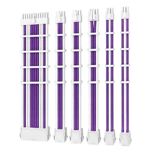 Antec Premimium Sleeved Extension Cable Kit - Purple/White
