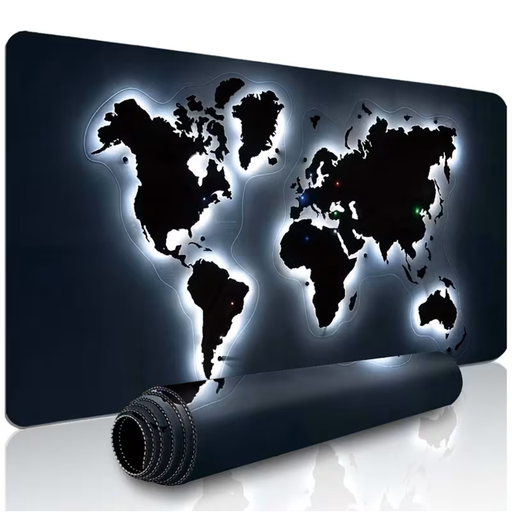 Gaming Mouse PAD 2XL World Map Design White 90x40cm (Not RGB )
