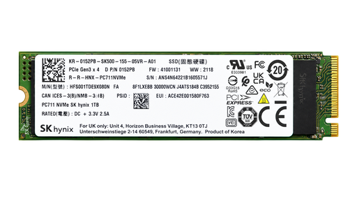 USED PC711 NVMe SK hynix 1TB M.2