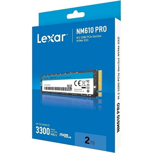  Lexar 2TB M.2 SSD NVMe 2280 LNM610 3300MB/S LNM610P002T-RNNNG 
