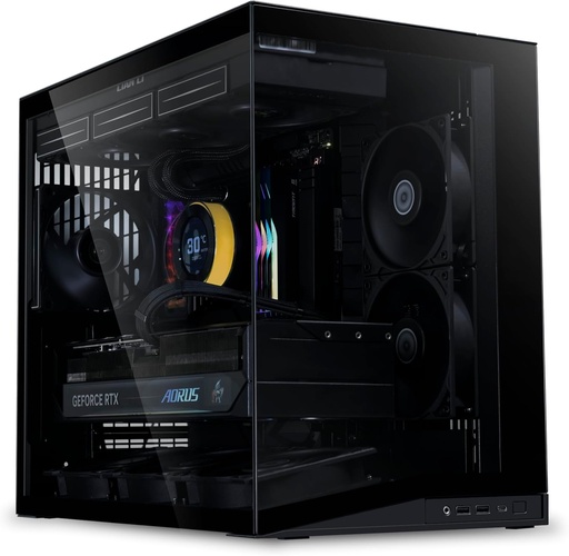 CASE LIAN LI O11 Dynamic Mini V2 Flow Edition(With 5pcs fans) Black