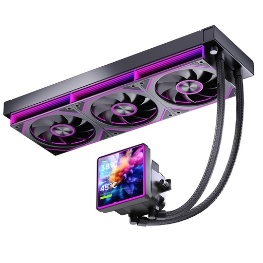 ProFlow SE 360mm 4” Magnetic LCD Display AIO Liquid CPU Cooler (BLACK)