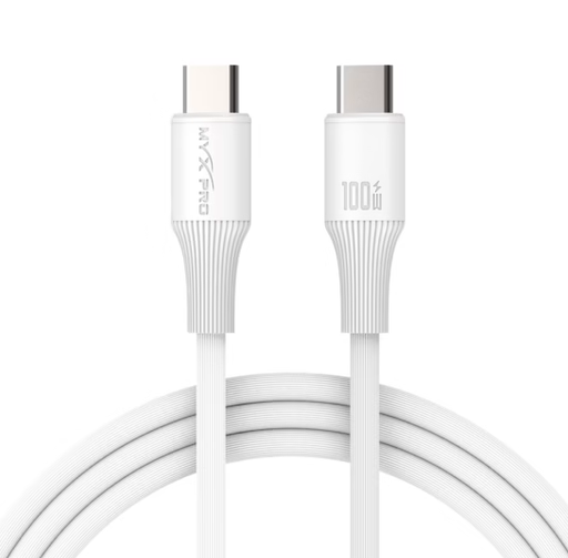 MYX PRO Turbo VoltMAX 100W USB-C Cable – Fast Charging-WHITE