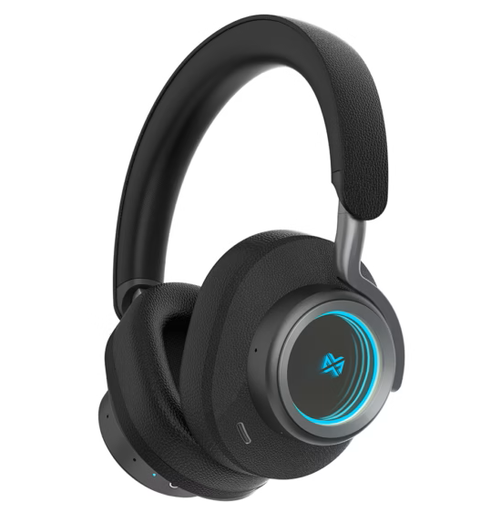 MYX PRO EchoBass Wireless headphone MP-V32B/W-BLACK, balanced sound with noise reduction speakers, Hybrid Active Noise Cancellation, (ANC)