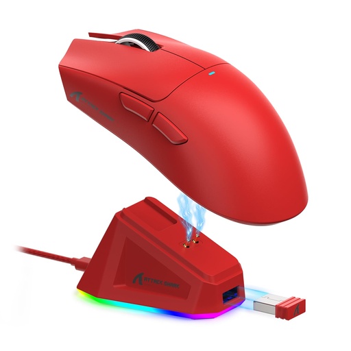 ATTACK SHARK X11 Wireless Gaming Mouse RED