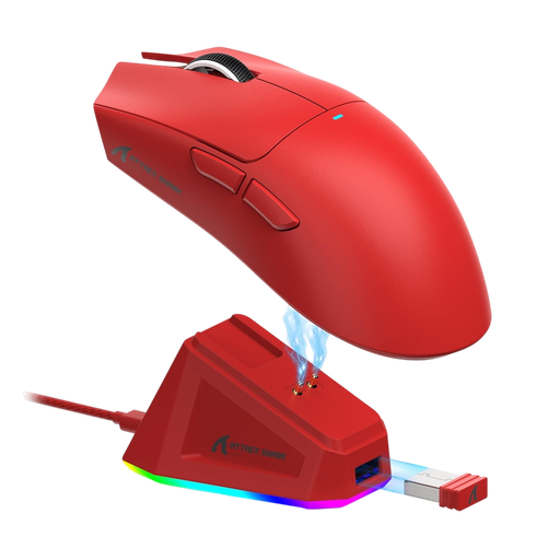ATTACK SHARK X11 Wireless Gaming Mouse RED
