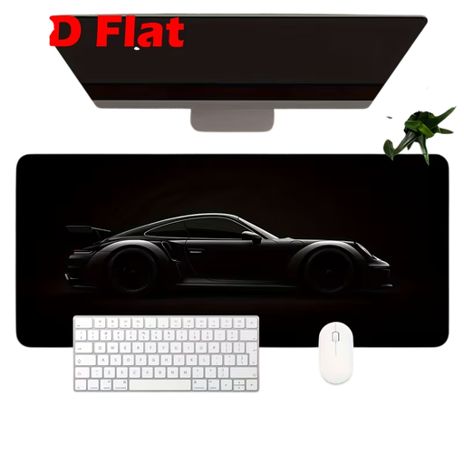 [ADL001] (2D Flat)Gaming Mouse Pad with Sports Car Black