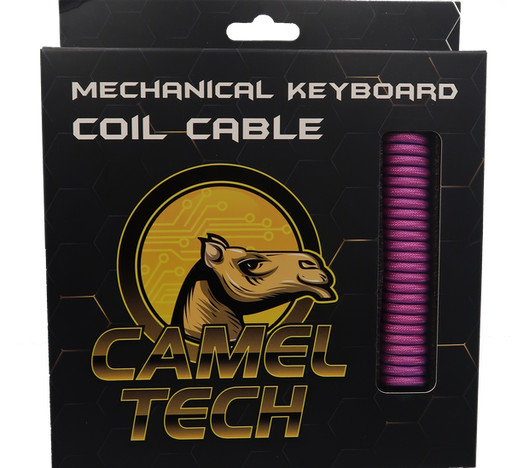 [GS0173] CAMEL TECH Purple- Coiled Cable