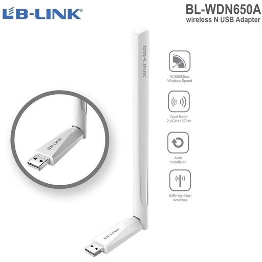[GS2134] WIFI LB-LINK 5G, 2.4G AC650 WBN650A