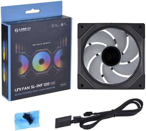 [GS0755] LIAN LI UNI Fan SL-INF 120 INFINITY BLACK RGB 2100RPM (1pcs)