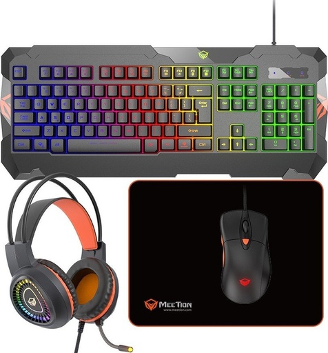 [GS0931] MOUSE, KEYBOARD, HEADSET, MOUSEPAD C505 MEETION