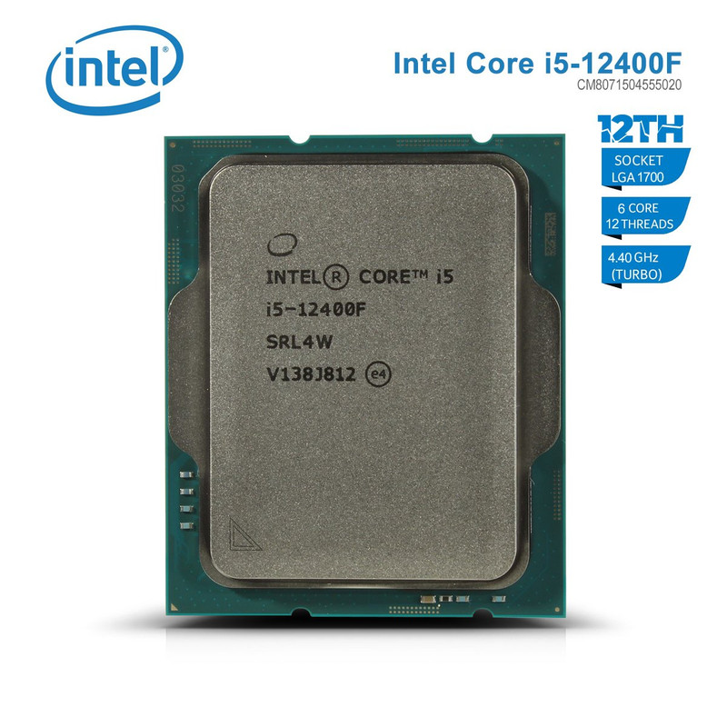 Intel Core i5-12400F Processor tray | Games Store | قيمز ستور
