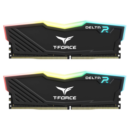 [GS1253] RAM 16GB 8x2 3600MHZ DDR4 RGB TEAM T-FORCE BLACK