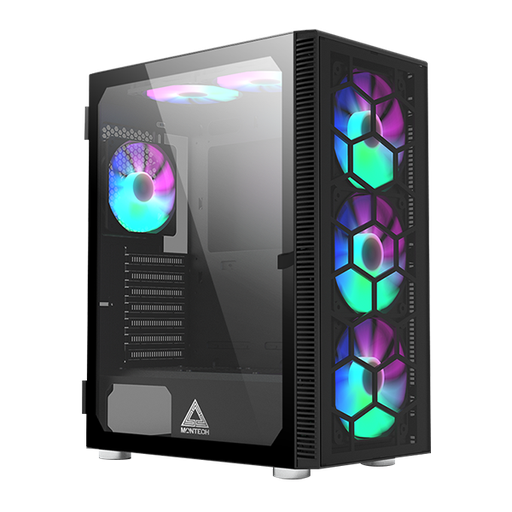 [GS0224] CASE MONTECH CASE X3 GLASS BLACK