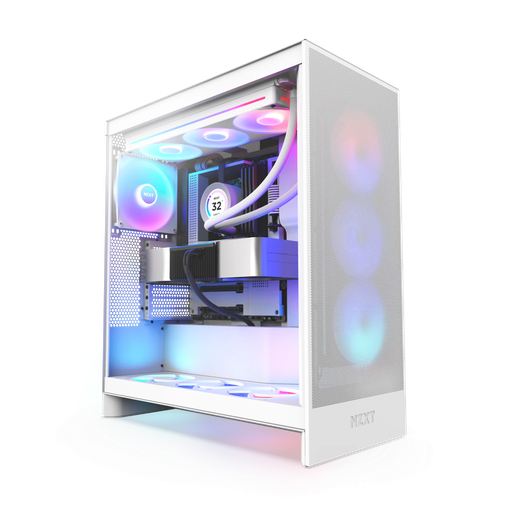 [GS0239] CASE NZXT H7 FLOW RGB WHITE ( 3 FANS F360 RGB Core included) 