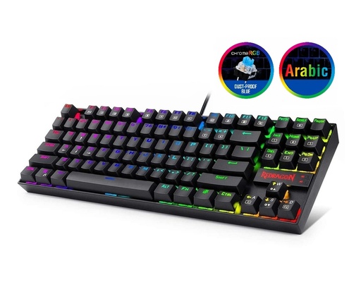 [GS0722] KEYBOARD REDRAGON K552RGB ARABIC black